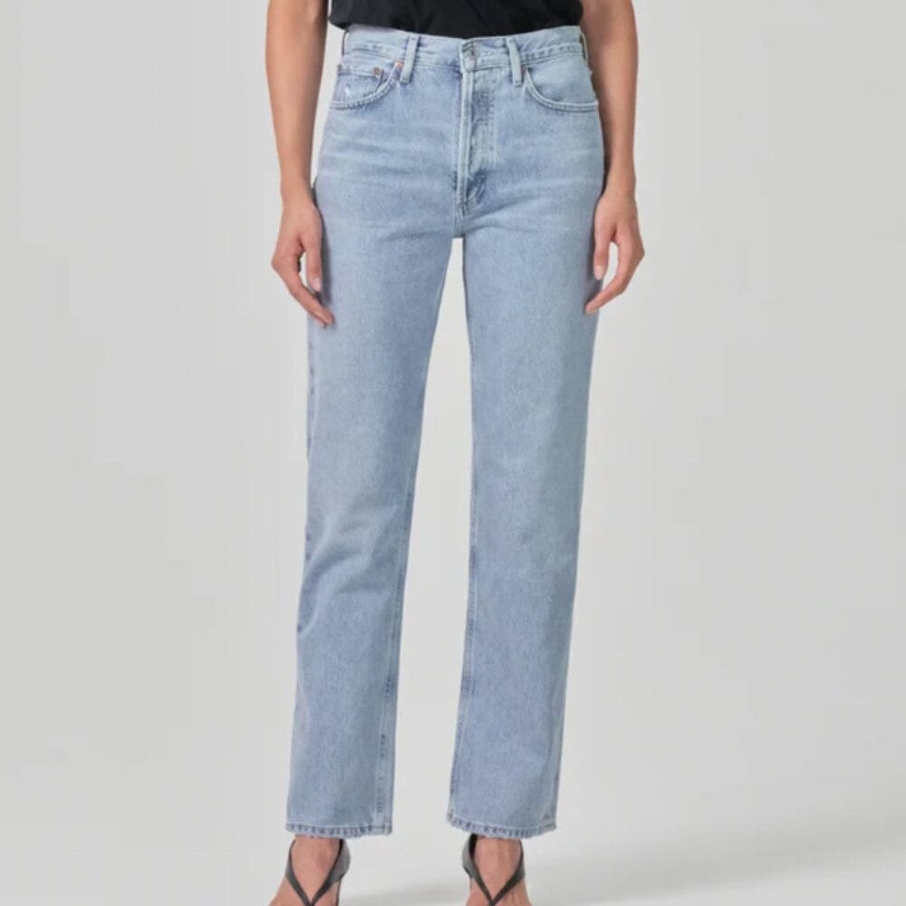 Agolde Lana Straight Leg Jeans in Riptide